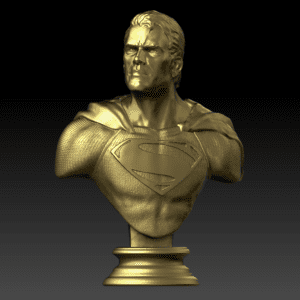 3d model Superman bust