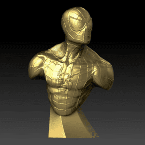 3d Spiderman bust