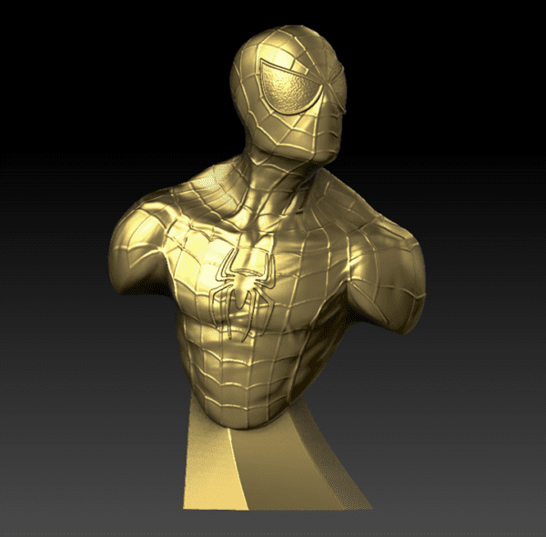 3d Spiderman bust