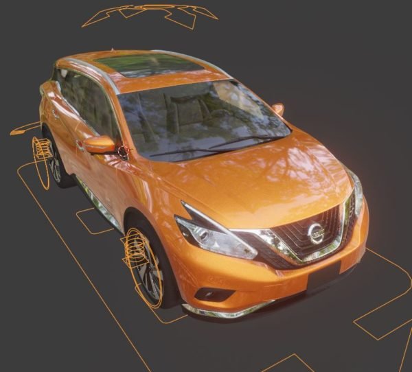 Suv nissan 3d model