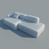 3d model free sofa
