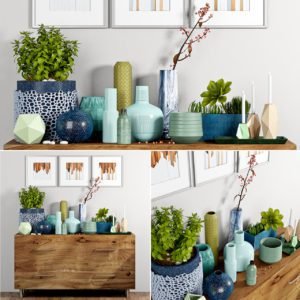 Decorative set 3d