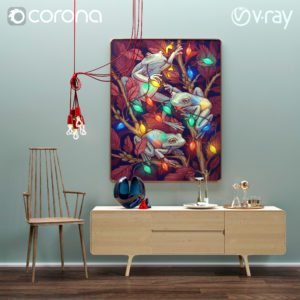 Decorative set 3d