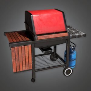 parrilla asados 3d model