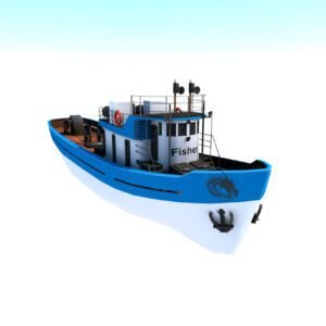 fishing boat 3d model
